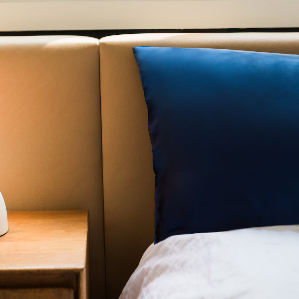 Silk Pillowcase Cloud 9 Silk Pillowcase NightSky Navy Moonlit