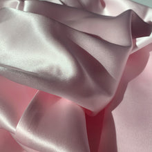 Close-up of ruffled Blush Pink Cloud 9 Silk Pillowcase