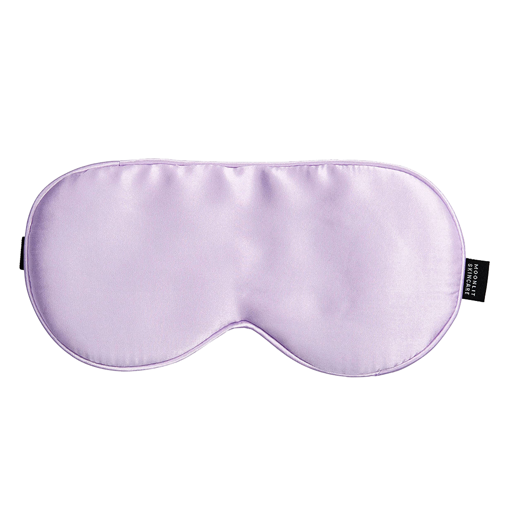 Moonlit Skincare Lilac purple eyemask on white background