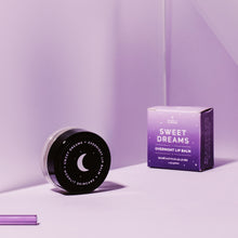 Sweet Dreams Moonlit Skincare overnight lip balm on purple background