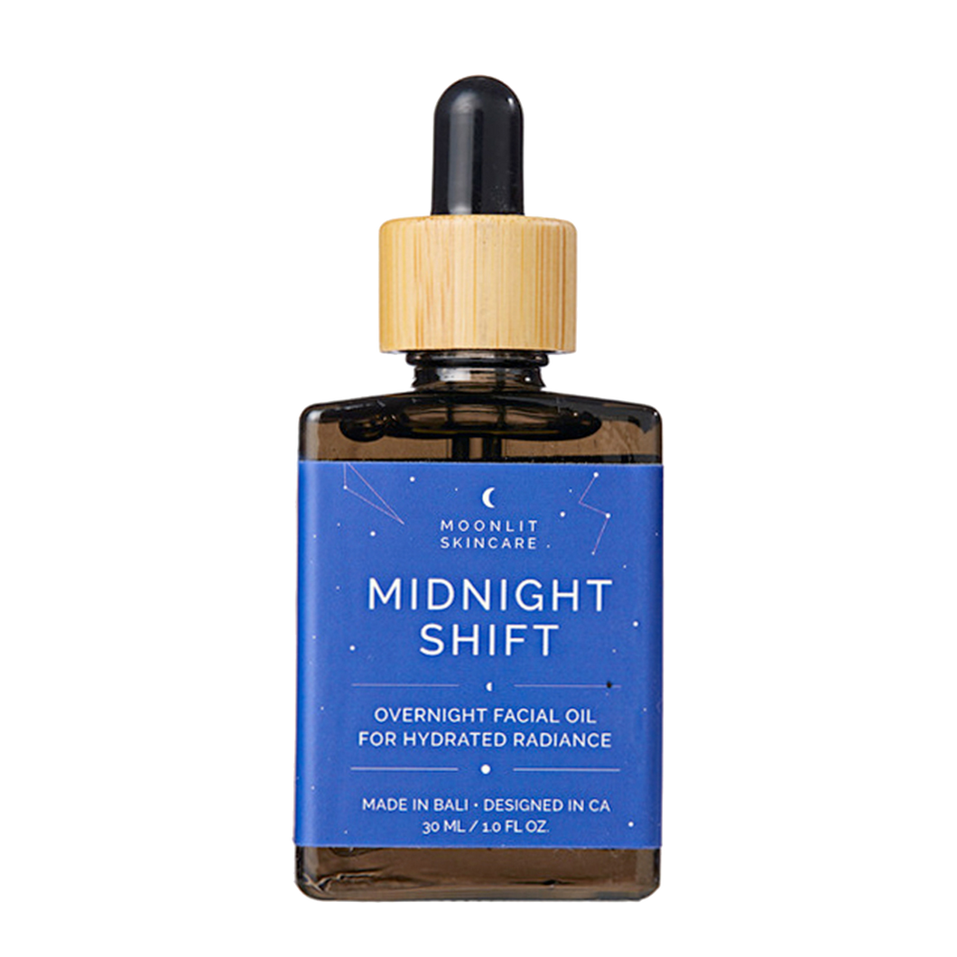 Midnight Shift Overnight Facial Oil for Hydrated Radiance Moonlit Skincare Bali